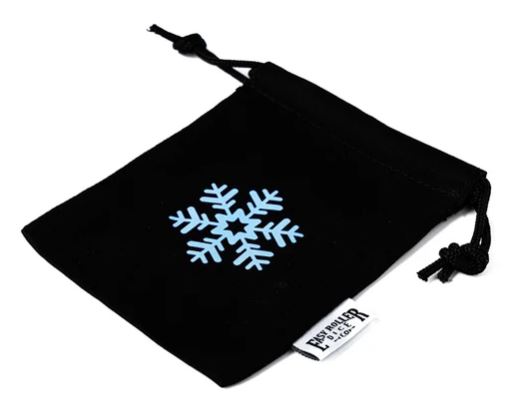Small Cotton Twill Dice Bag - Ice Design